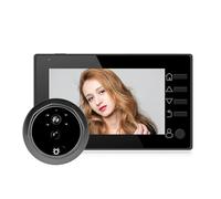 Door Peephole Camera with 4.3" Screen, 145° Wide Angle & Night Vision - Smart Video Doorbell System for Home Security Surveillance