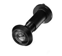 Door Peephole for Safety Camcorder,Zinc Alloy Adjustable Peep Hole for Front Door,Wide Angle Peephole with Privacy Cover,for Installation in 35 to 60mm Thick Doors Perfect for Home Security(Black)