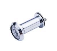 Door Peephole Viewer Wide Angle Eye Sight Hole Adjustable Glass Len 180-200 Degree Anti-Theft Mirror Hardware for Home Office(Silver)