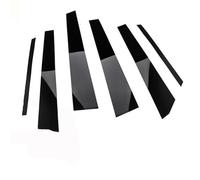 Door Pillar Window Trim Compatible With BMW For 3 Series E90 2005 2006 2007 2008-2012 6Pcs Car Stickers Window Pillar Cover Door Post Trim Duable Interior Moulding Accessories