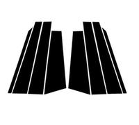 Door Pillar Window Trim Compatible With Chery For Omoda 5 2022 2023 2024 6Pcs Car Window Center B C Pillars Post Cover Mirror Effect Trim Door Column Glossy Black PC Sticker