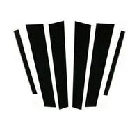 Door Pillar Window Trim Compatible With GMC For Yukon LT 2015 2016 2017 2018 2019 2020 Car Door Window Pillar Sticker Posts Trim Covers Glossy Black Decal Accessories