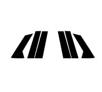 Door Pillar Window Trim Compatible With Mazda For CX-30 2020 2021 2022 2023 6 Pcs Set Glossy Black Pillar Post Trim Window Door Side Cover Decal Car Sticker Fits