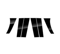 Door Pillar Window Trim Compatible With Mitsubishi For ASX 2011 2012 2013 2014 2015 2016-2020 Glossy Black Silver Pillar Posts Car Door Window Trim Covers Sticker