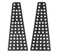 Door Pillar Window Trim Compatible With Toyota For Land For Cruiser For Prado FJ150 2010-2023 Aluminum Alloy Black Car Rear Window Honeycomb Panel Sticker Auto Accessories