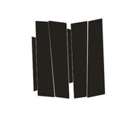 Door Pillar Window Trim for City RS/City 2020-2023, Window Pillar Molding Gloss Black Exterior Decoration Anti Scratch Sticker