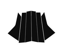 Door Pillar Window Trim for Geely New Emgrand/EC7/Million-dollar model, Window Pillar Molding Gloss Black Exterior Decoration Anti Scratch Sticker