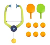Door Ping Pong Game, 9Pcs Adjustable Hanging Table Tennis Set Door Frame Pingpong Trainer, Doorframe Ping Pong Starter Kit with Bats and Ping Pong Balls, Portable Table Tennis Set