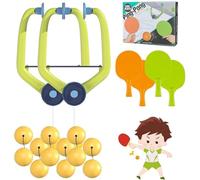 Door Ping Pong Game, Doorway Ping Pong, Adjustable Hanging Table Tennis Trainer Portable Set, For Door Frame Hanging Table Tennis Trainer Portable Set For Kids With Racket And Balls (1Set)