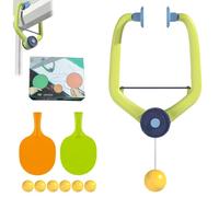 Door Ping Pong Game Over The Door, Adjustable Hanging Table Tennis Trainer Portable Set, Portable Paddles and Balls Exerciser, Indoor Sports Game for Family(1pcs)