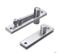Door Pivot Hinge, Tiberham 2Pcs 360 Degree Rotation Hidden Door Shaft Pivot Hinges, Heavy Duty Stainless Steel Concealed Rotating Door Hinge with Fixing Screws (130 x 25 mm)