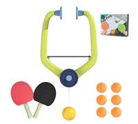 Door Plinking Game, Door Ping Pong Trainer, Adjustable Doorway Game Pingpong, Hanging Table Tennis Trainer Set, with 2 Rackets & 6 Balls, For Indoor (Set2)
