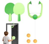 Door Pong - Doorway Piňg Pong Trainer, Adjustable Hanging Table Tennis Game Set | Indoor Interactive Racket Balls Exerciser - Parent Child Family Sports Toy For Kids Teens Boys Girls