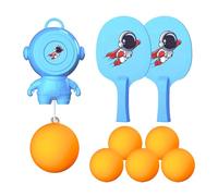 Door Pong Game | Door Hanging Training Device - PP ABS Hanging Table Tennis Kit | Sensory Integration Hand-Eye Coordination Toy With 90cm Line 2 Rackets 5 Balls 1 Hook 1 Base