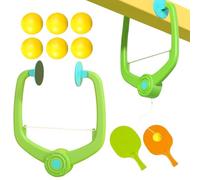 Door Pong Set - ABS 20x26cm | Hanging Table Tennis Trainer with Rackets, Balls, Above the Door Training Set for l2 Set 'Training | Pong Balls