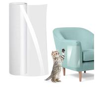 Door Protector from Dog Scratching, Cat Anti Scratch Tape, Clear Training Self Adhesive Tape for Carpet, Sofa, Couch, Door (20cm x 5m)