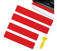 Door Protectors for Vehicles,Car Sill Protector,4 Pack Carbon Fiber Car Sill Protector | Car Door Sill Protector, Puer Sill Protector