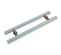 Door Pull Handle for Indoor Outdoor Entrance Door, Commercial Heavy Duty Front Door Handle, Modern Kitchen Store Entry Glass Door Konb (Color : Blue, Size : 150cm(59")*120cm)