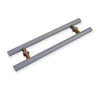 Door Pull Handle for Indoor Outdoor Entrance Door, Commercial Heavy Duty Front Door Handle, Modern Kitchen Store Entry Glass Door Konb (Color : Dary Grey, Size : 50cm(19 3/4")*30cm)