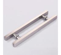 Door Pull Handle Sliding Barn Door Handle Handle Hardware Set,Modern Sliding Barn Door Handle,Modern Heavy Duty Stainless Steel Bathroom Shower Door Handles,Double Sided Glass Door Handle (Size : L:5