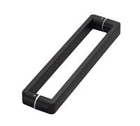 Door Pull Handle Sliding Barn Door Handle Heavy Duty Sliding Barn Door Handle Double Sided, Square Fence Gate Pull Handle For Screen Door/Large Door/Deck Patio Porch, Outdoor Met,Black-44Cm(17.3 In)