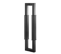 Door Pull Handle Sliding Barn Door Handle Long Base Gate Handle, Barn Door Pull Handle Front Door Pulls Glass Door Pulls Frameless Shower Doors,Two Sided Design (Color : Black2, Si