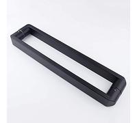 Door Pull Handles Square Tube Glass Door Handle Office Push-Pull Door Handle/Bathroom Shower Door Handle Sliding Door Handle/Barn Door Handle - Black/Length 640Mm