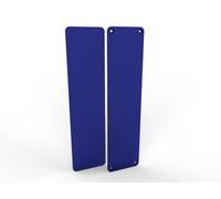Door Push Finger Plate Protector Acrylic Panel with Screw Holes (300x75mm, Translucent Blue)
