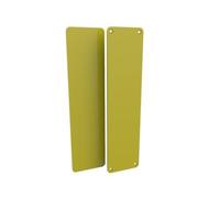 Door Push Finger Plate Protector Acrylic Panel with Screw Holes (300x75mm, Yellow)
