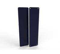 Door Push Finger Plate Protector Acrylic Panel with Screw Holes (350x75mm, Dark Blue)