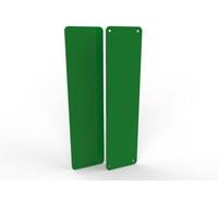 Door Push Finger Plate Protector Acrylic Panel with Screw Holes (650x75mm, Dark Green)