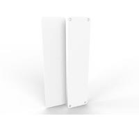 Door Push Finger Plate Protector Acrylic Panel with Screw Holes (650x75mm, Frosted White)