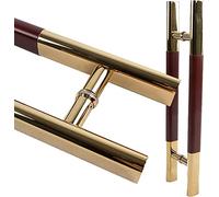 Door Push Pull Bar Handle Set,Two-Side H Shape Sliding Barn Door Handle with Mounting Hardware,60cm/80cm/100cm/120cm Length Door Handle (Size : 60cm/23.6in)