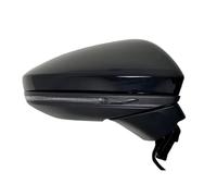 Door Rear Mirror Assembly Car Accessories Side Rearview Mirror Assembly For A6 Quattro S6 2019-2022 Auto Electric Folding Turn Signal Blind Spot Side Mirror Left Right(8 pin Right Black)