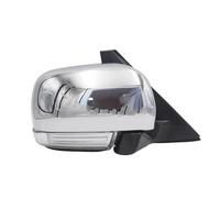 Door Rear Mirror Assembly For Mitsubishi Pajero V97 V93 V98 Side Mirror For Shogun V87 Chrome Rear View Mirror With Turning Signal Lamp LHD 10 PINS Side Mirror Left Right(Left)