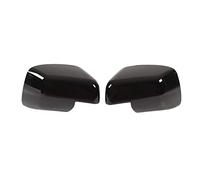 Door Rear View Mirror Cover, Glossy Black ABS Material, 1 Pair for Land - Aerodynamic Design, Scratch Protection, Easy Installation