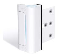 Door Reinforcement Lock Withstands 800lbs of Force - White Extra Child Proof Door Lock with 8 Screws Prevents Unauthorized Entry,Add a Door Security Lock for Home Safety & Privacy
