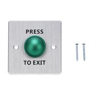 Door Release Button Stainless Steel Waterproof 12-24V Push to Exit Switch - IK10 Explosion Proof, Durable Aluminum Alloy, Access Control Security