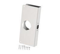 Door Repair Plate Replacement Stainless Steel Door Reinforcement Plate for Single Hole Handle Prevents Doors Damage Single Hole Door Reinforcement Plate