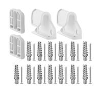 Door Replacement Parts - Retractable Pet Gate Hardware Parts | Baby Gate Hardware Parts | Wall Mounting Kit Dog Gate Accessories with Brackets Hooks Latches Screws for Mesh Gate Retractable Dog Gate