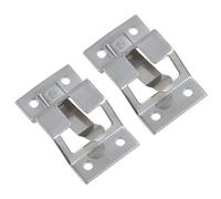 Door Retaining Catch Plate for T Bar Retainer Trucks Trailers Stainless Steel 2pc
