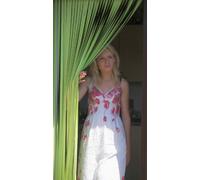 Door Screen Blind to Prevent Flies and Mosquitoes Entering Citrus Green