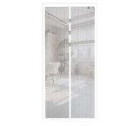 Door Screen Curtain Summer Magnetic Door Curtain Self-Adhesive Screen Household Silent for Patio Doors Balcony Bedroom(White Window Screen,L 100x210cm)