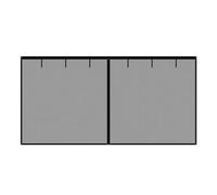 Door Screen Fireproof Fiberglass Garage Door Curtain Magnetic Auto-Close, Hook Loop Tape(Black,16x8FT(496x248cm))