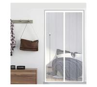 Door Screen Self-Priming Magnetic Door Curtain, Hands-Free Partition Screen, Self-Adhesive Non Perforated, Encrypted, Silent(White,90x220CM)