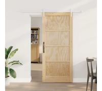 Door Screen Sliding Doors Internal, Sliding Door Manual Nature and White 86 x 198.5 cm for Bedroom, Kitchen, Industrial Style