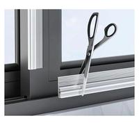 Door Seal 2M Door Bottom Sealing Strip TPE Flexible Cuttable Easy Installation Sliding Window Weather Stripping Triple Soundproof Strip(White 2M,2pcs)
