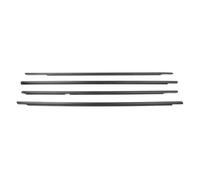 Door Seal 4Pcs Car Weatherstrip Window Outside Moulding Trim Auto Door Seal Belt for VW for Golf MK6 2008-2012 MK7 2012-2019 Black Sealing Strip