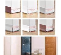 Door Seal Draught Excluder, 100 cm Cuttable Weatherstrip for Doors with Double-Layer Design, Sound & Cold Insulation for Indoor Comfort