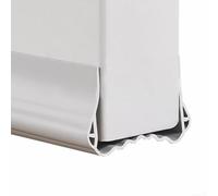 Door Seal Draught Excluder Strip for Cold for Protection and Sound Insulation Cuttable Double Layer Soft Material Door Draft Stopper Fits Gaps 3.5 Through 7 Cm for Energy for (S Gray)